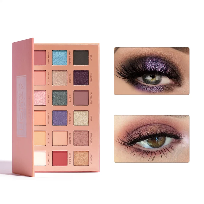 FOCALLURE 18 цветов Палитра теней для век Блеск Макияж легко носить Водонепроницаемая