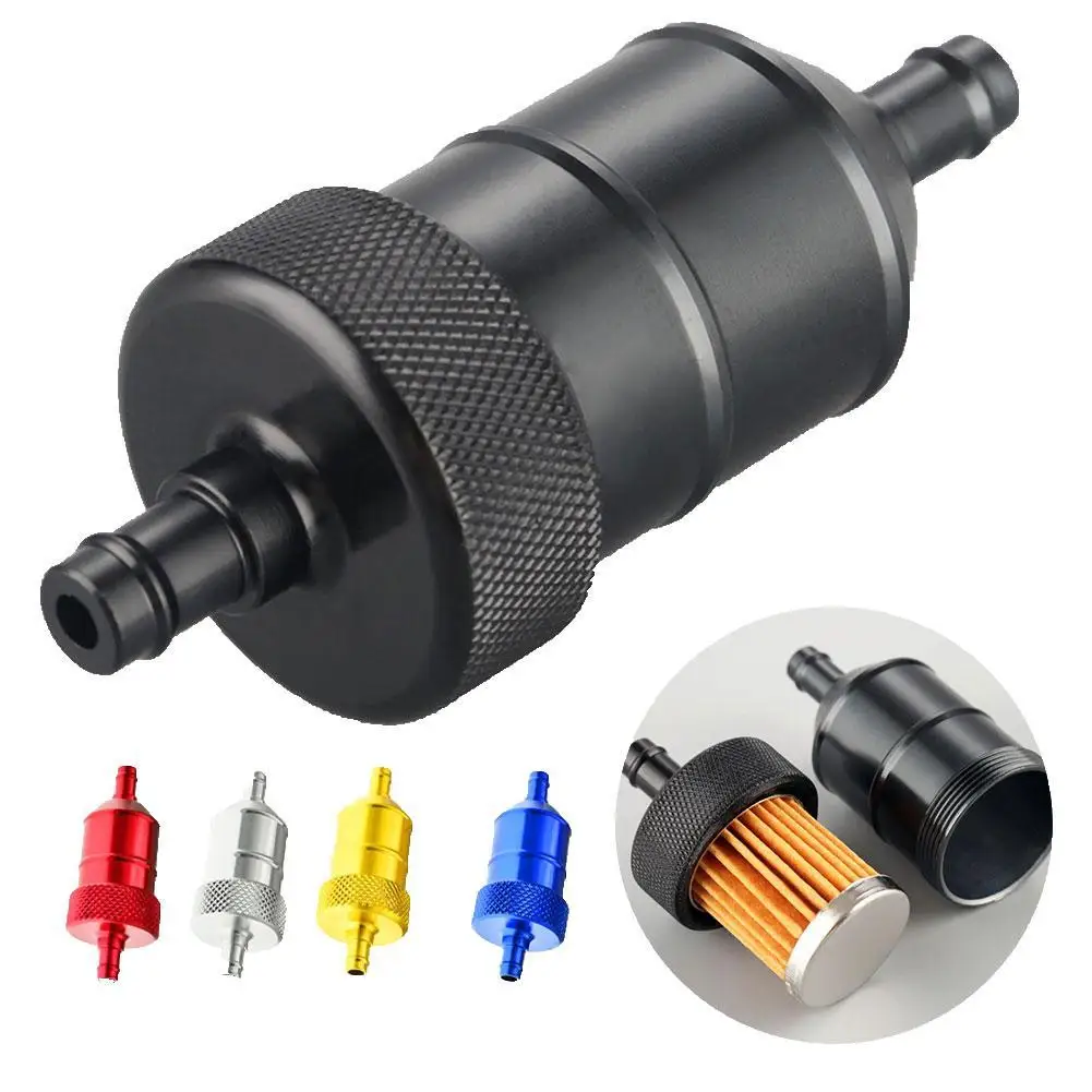 

Aluminium Alloy 8mm Oil Gas Fuel Filter Cleaner for Motorcycle Pit Dirt Bike ATV