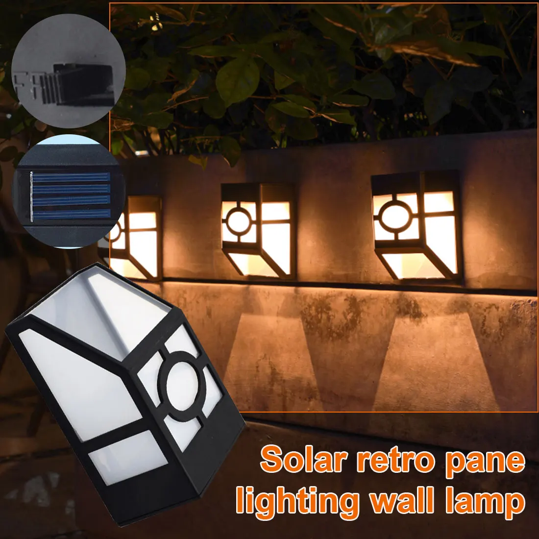 

Outdoor Solar Lamp LED Solar Light Wall Street Light Lamp Solar Powered Sunlight IP65 Waterproof Solar Lamp Garden Decorative