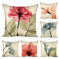 45x45cm transparent flower throw pillow case cushion cover home car sofa decor