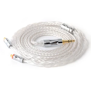 NiceHCK 16 ядер посеребренный кабель 3,52,54,4 мм разъем MMCX2PinQDCNX7 булавки для KZCCA ZSX C12 TFZ VX BL-03 NX7 ProMK3 DB3