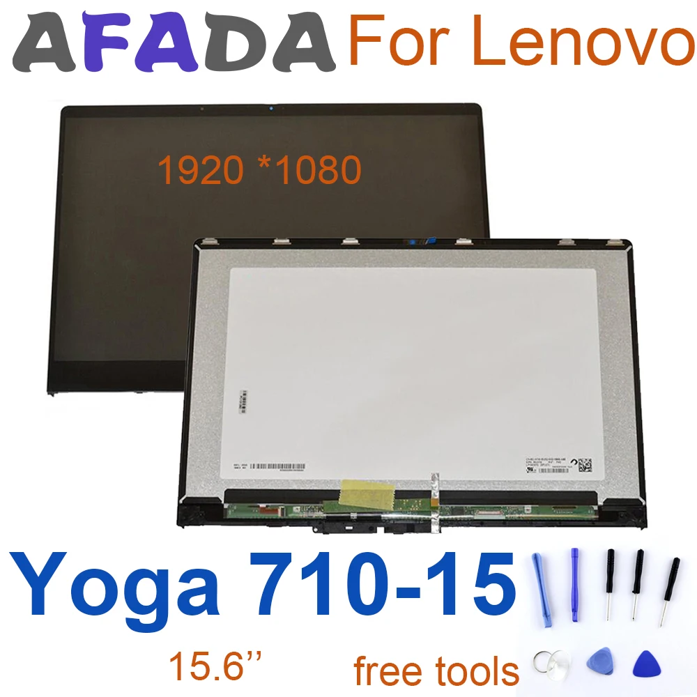 

15.6" Display For Lenovo YOGA 710-15 LCD Display Touch Screen Digitizer Assembly With Frame Replacement Parts