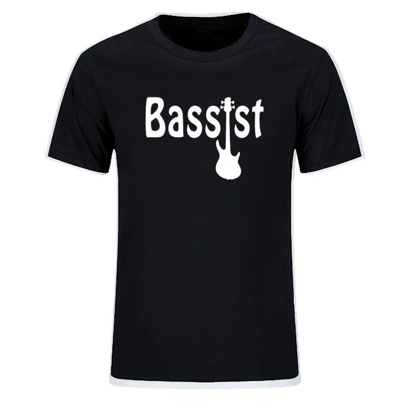 

New Summer Style Bassist Guitar T-shirt Funny music band bass guitarist rock T Shirt Men Short Sleeve Tee Tops EU Size