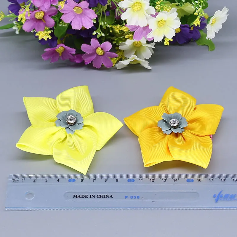 Заколки для волос девочек шелковые корейские D22-2 |