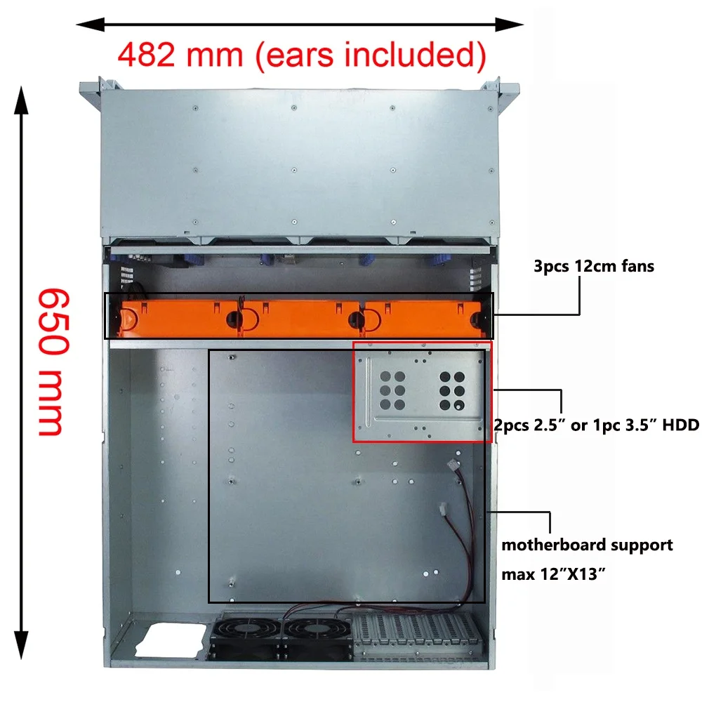 4u rackmount server case with 24 hot swappable satasas drive bay minisas sata connector free global shipping