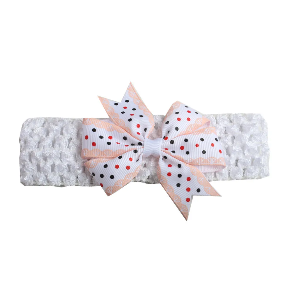 Милые ободки для девочек в горошек хаарбан Бабочка Фотография реквизит лента