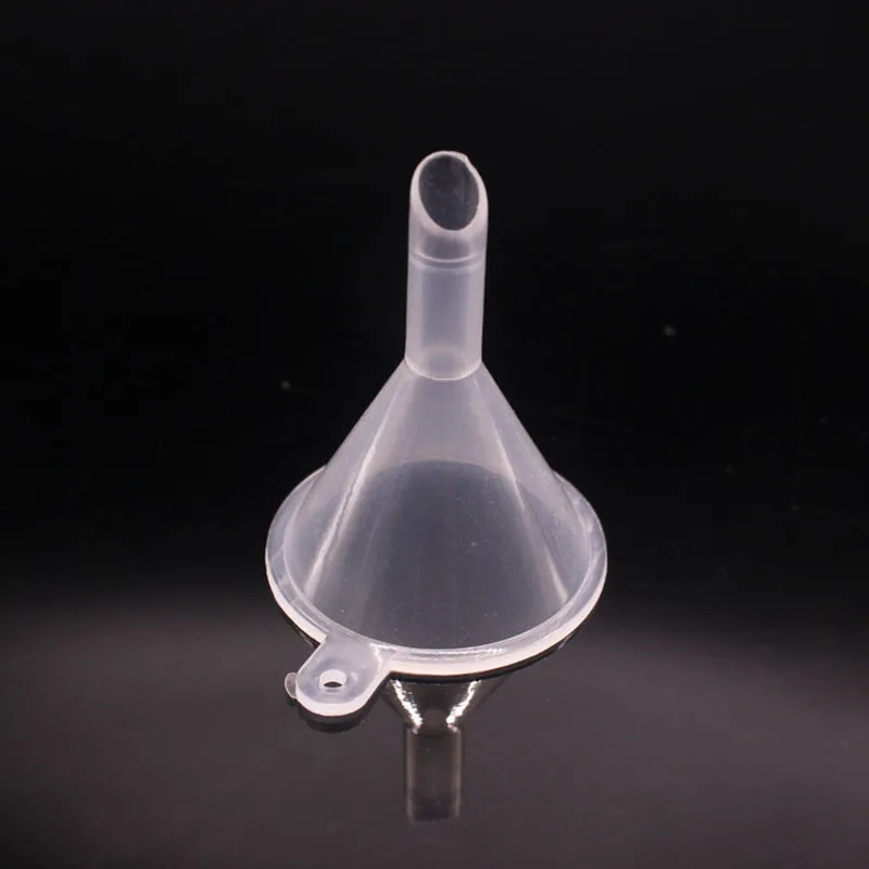 10 шт./лот маленькие мини прозрачные пластиковые воронки лабораторные