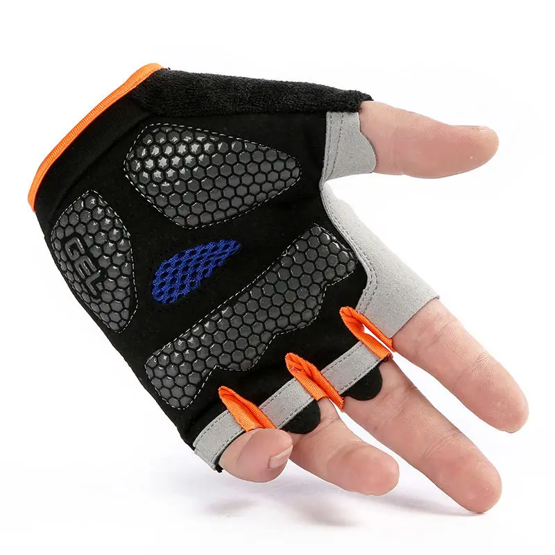 

Cycling Gloves Half Finger Anti-Skid Shock Absorption Spring and Summer Mountain Bike Short Finger Gloves Men and Women Sports
