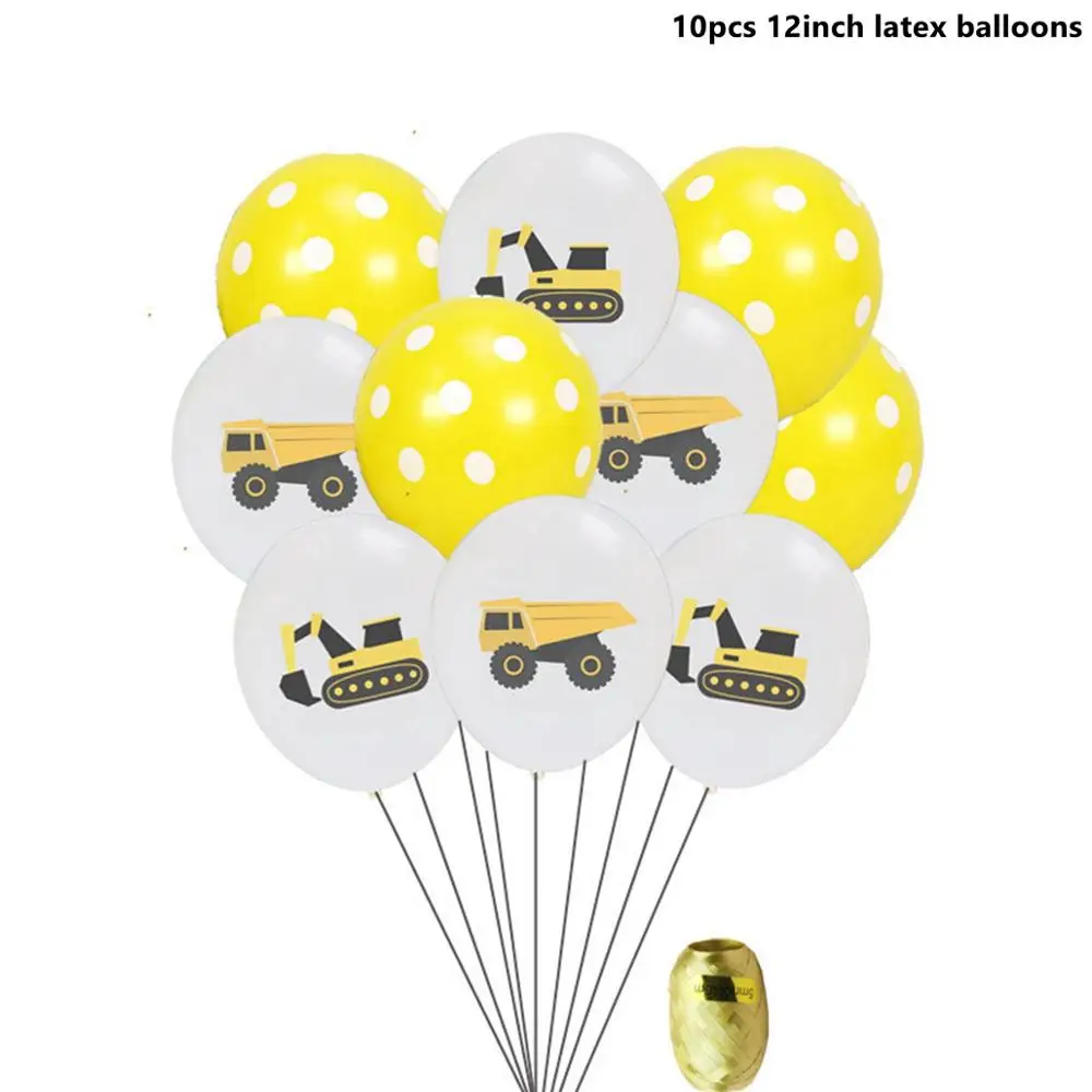 Car Balloons 13 Taoup счастливый детский день рождения грузовик шары конфетти баллоны аксессуары автомобильные воздушные шары латексные воздушные вечерние украшения для мальчиков сувениры - Цвет: Car Balloons 13