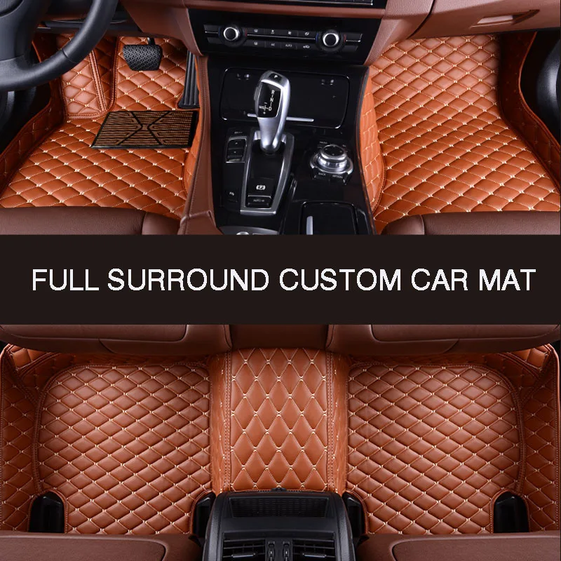 

Fully enclosed waterproof abrasion-resistant leather car floor mat For mercedes benz w211 cla w212 w245 e-klasse gla w176 glk