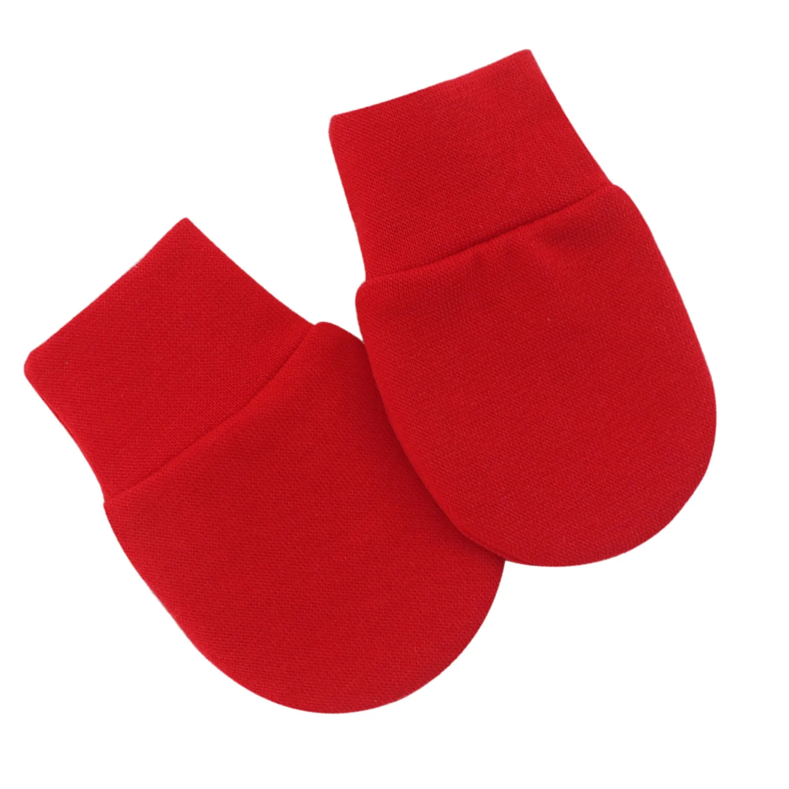 1 Pair Simple Cute Baby Knitting Mitten Newborn Anti-eat Hand Anti-Grab Face Protect Glove Unisex Cotton Gloves#02 | Аксессуары для