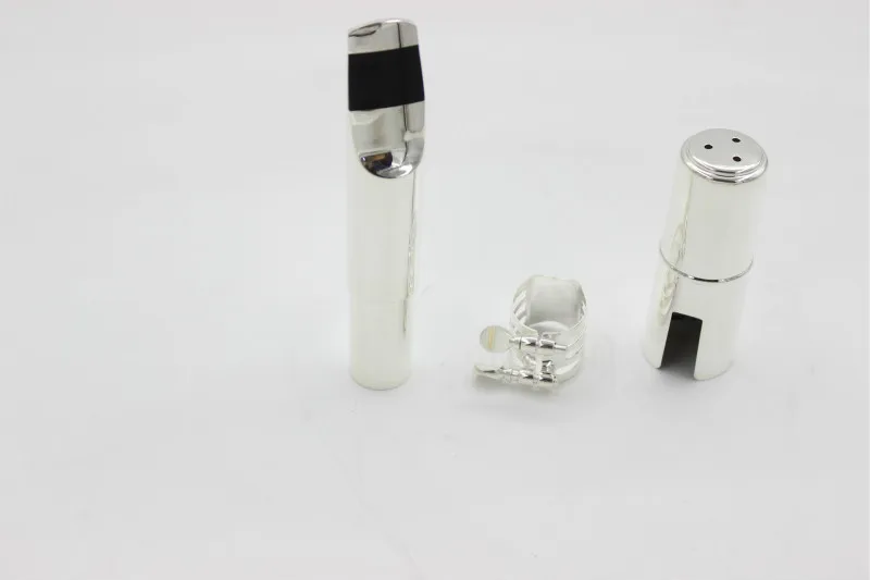 Новое поступление медная Посеребренная баритон-саксофон мундштук высокого