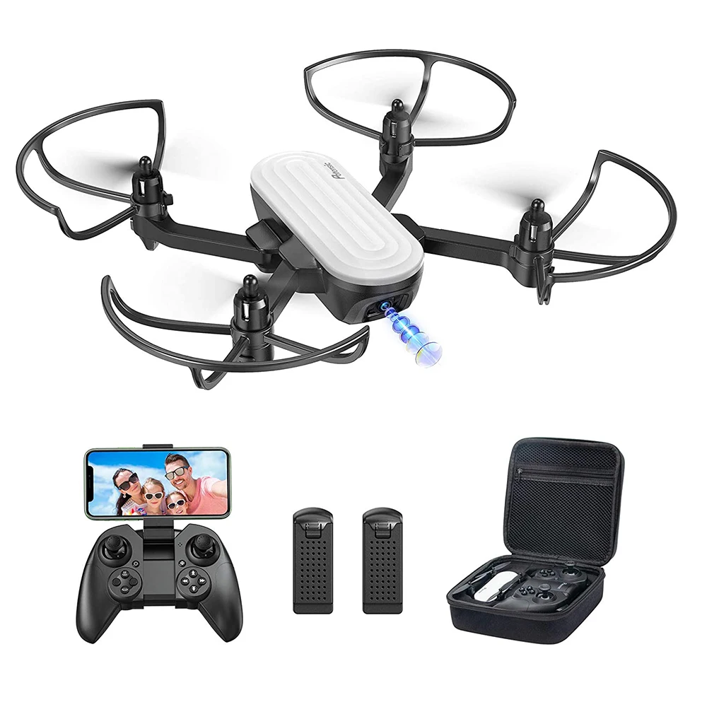 Складной Дрон Potensic P6 Elfin с камерой 2K FHD FPV RC Квадрокоптер жестовым управлением и