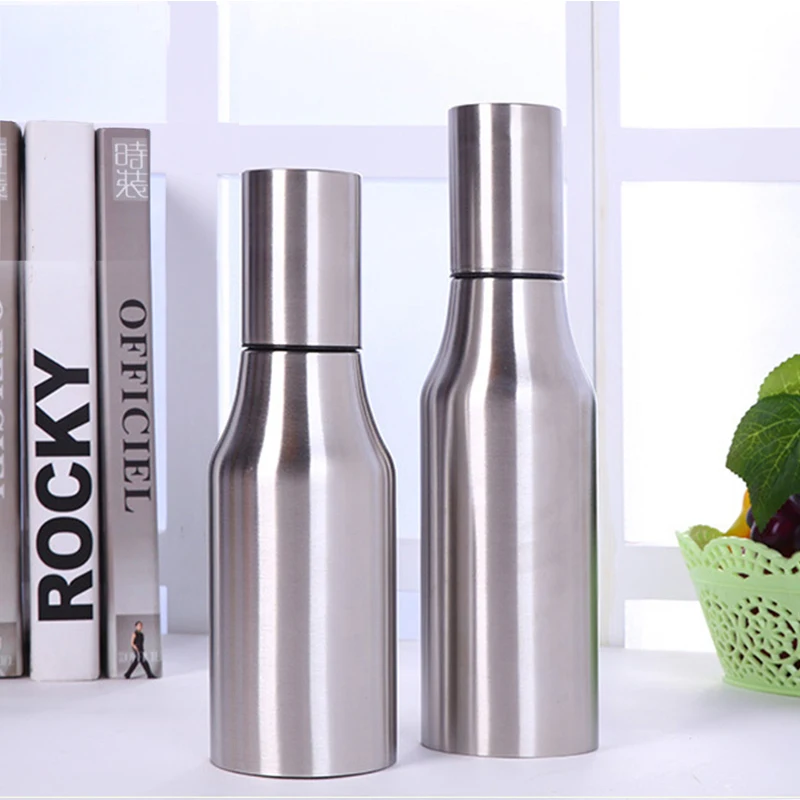 

1pc Creative Kitchen Supplies Soy Vinegar Oil Pot European Style Kitchen Tools Canister Set Kitchen 304 Stainless Steel Oil Pot