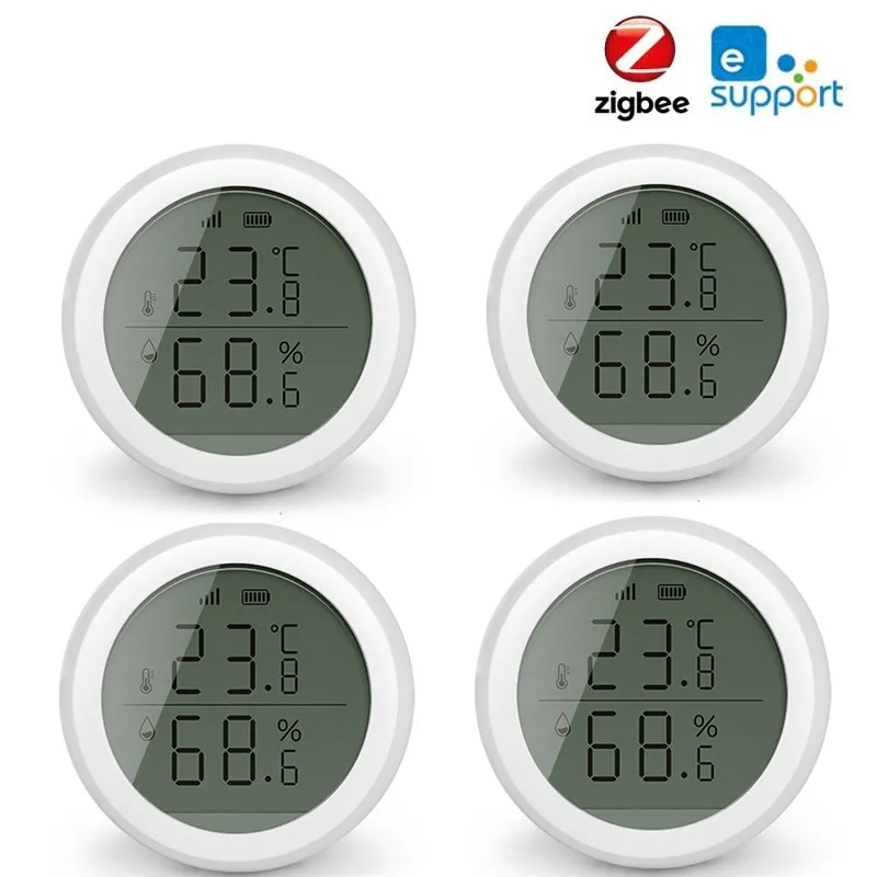 

Светодиодный экран Zigbee Smart детектор температуры и влажности Ewelink умный дом датчик температуры и влажности детектор