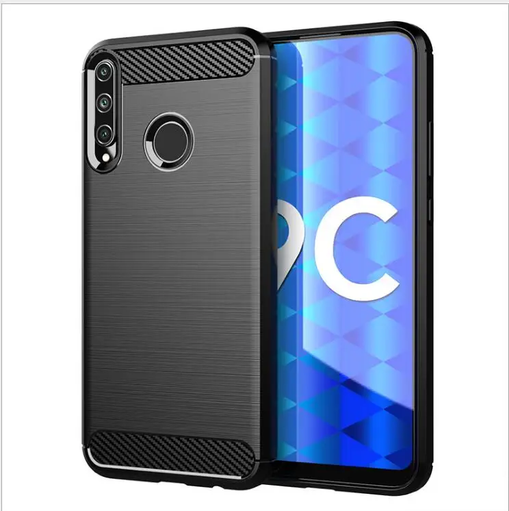Чехол для Huawei Honor 9C чехол из углеродного волокна противоударный телефона