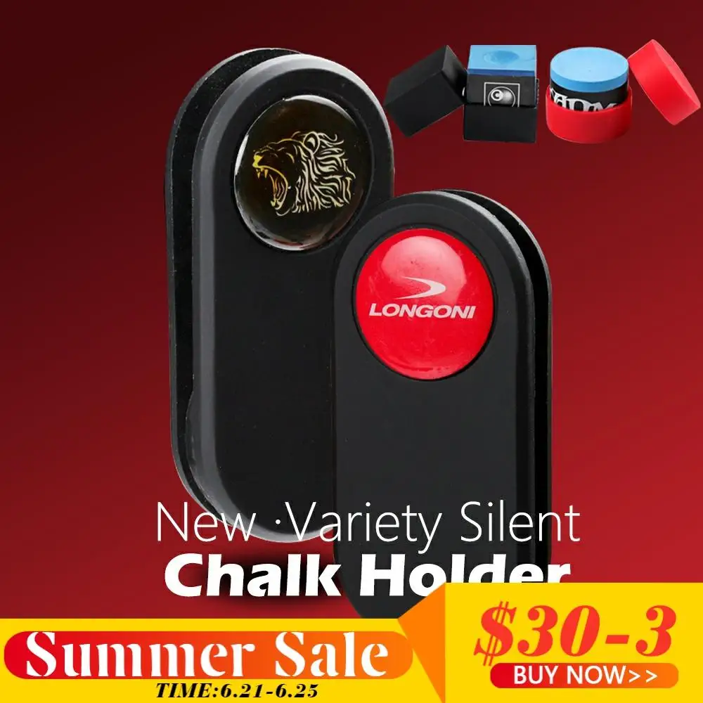 

TALISMAN Magnetic Pool Cue Snooker Chalk Holder Silent Durable Carrying Holder Two Options Easy Convenient Billiard Accessories