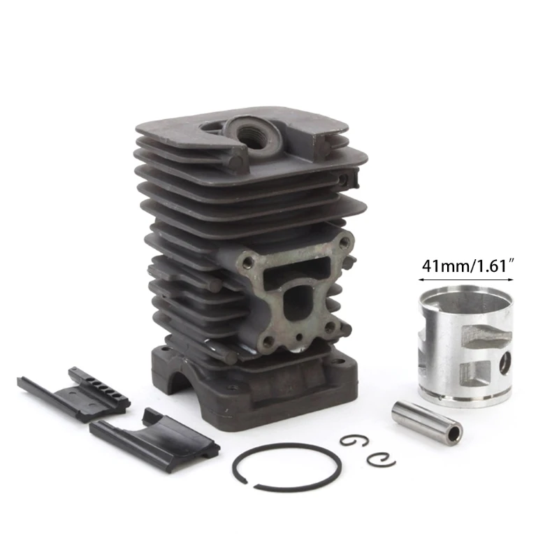 

Cylinder Piston Kit 41mm For McCulloch Chainsaw CS42S CS330 CS360 CS360T CS370 CS400 CS400T CS420T Mac 7-38 Mac 7-40 Mac 7-42