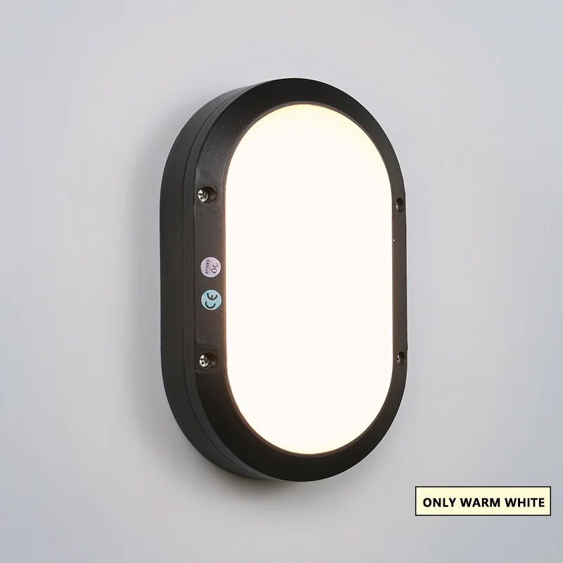 10 Вт 22 Led 800Lm садовый современный светодиодный наружный настенный светильник s бра светильник контроль радар Датчик движения настенный светильник - Emitting Color: Only Warm white