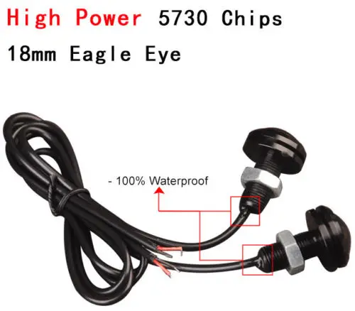 Светодиодный фонарь Eagle Eye 10X 9 Вт 12 В 18 мм 2 SMD противотуманный ДХО дневные