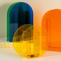 1vase nordic minimalist style acrylic color geometric shape vase decorative ornaments made of high quality