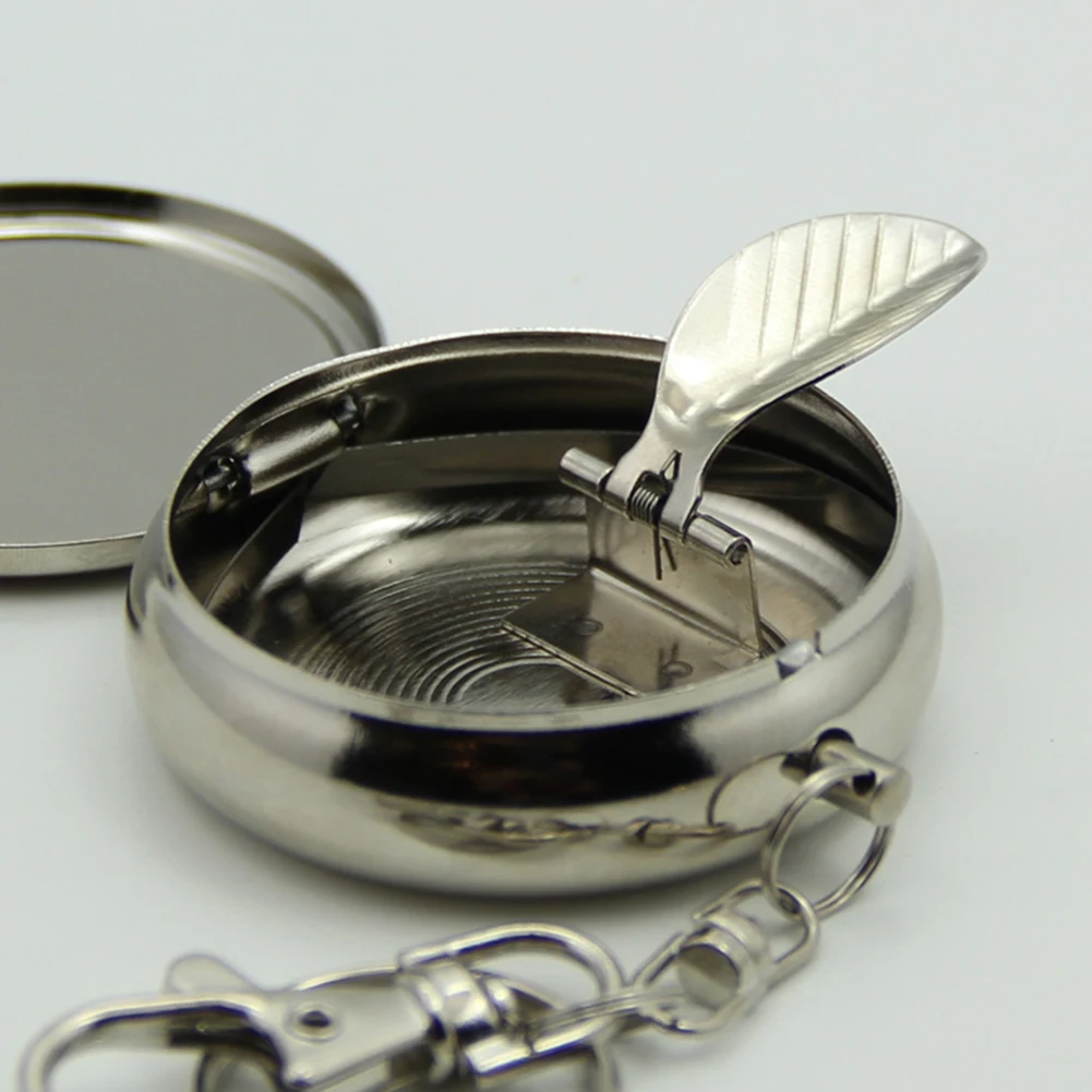 Пепельница круглая жестяная портативная пепельница эпоксидная карманная