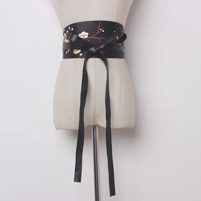 Весна 2020 стильный корсет женский сексуальный пояс с вышивкой сливы Модный