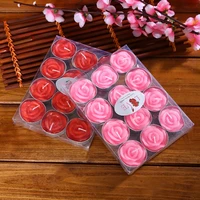 12 pcsbox tealight candles valentines day rose candles romantic valentines day wedding decoration
