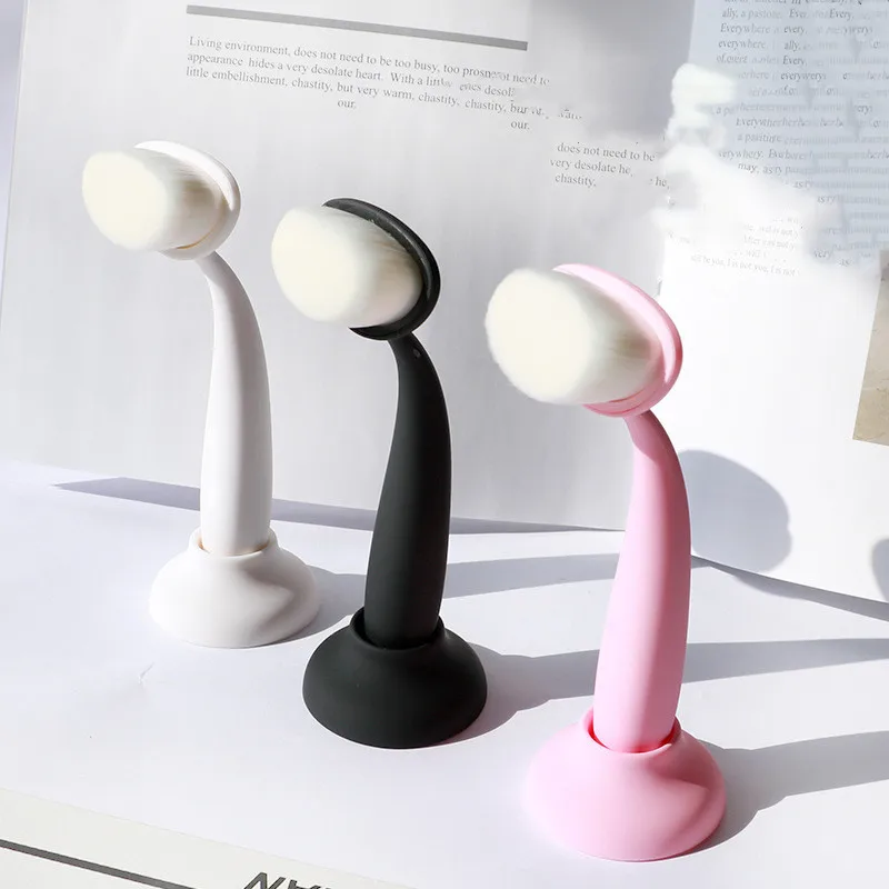 Новая ручная щетка для мытья черной головки длинная ручка очищающая глубокий