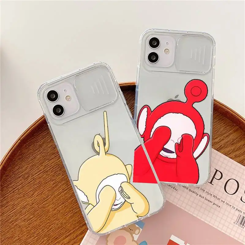 

aerial baby funny cartoon Phone Case transparent For iPhone 7 8 11 12 X XS XR MINI Pro Max Plus Slide Camera Lens Protect