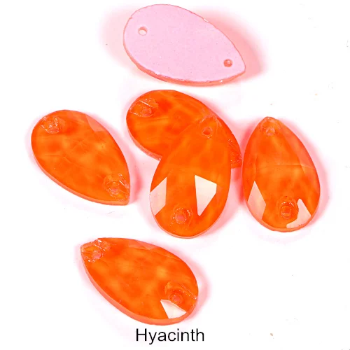 Hyacinth 6 размеров черный свет стекло пришить на Стразы Flatback неоновые Швейные кристаллы камней страз ночь Блестящий для вечерние платья для танцев B1306 - Цвет: Hyacinth
