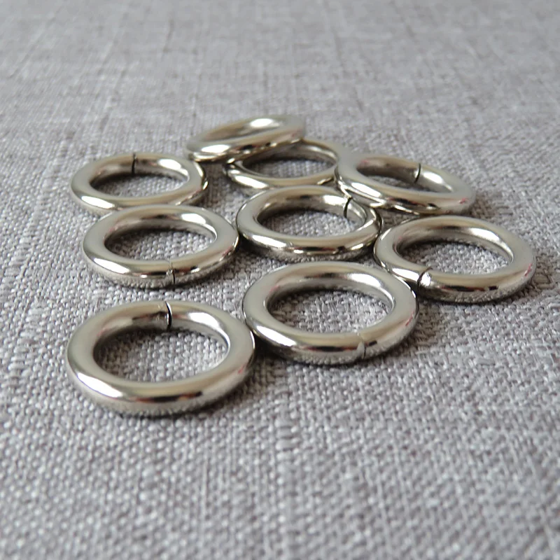 50 Pcs 15mm Heavy Duty Metal O Ring Belt Buckle Clasp For Bag Dog Pet Harness Backpack Straps Loop Smooth Pendants Accessories | Дом и сад