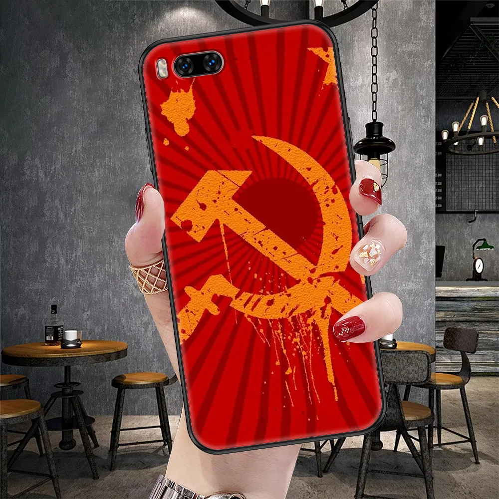 Чехол для телефона с советским флагом СССР Xiaomi Mi Note 8 9 10 11 9T 10T A3 Lite Pro Ультрачерный