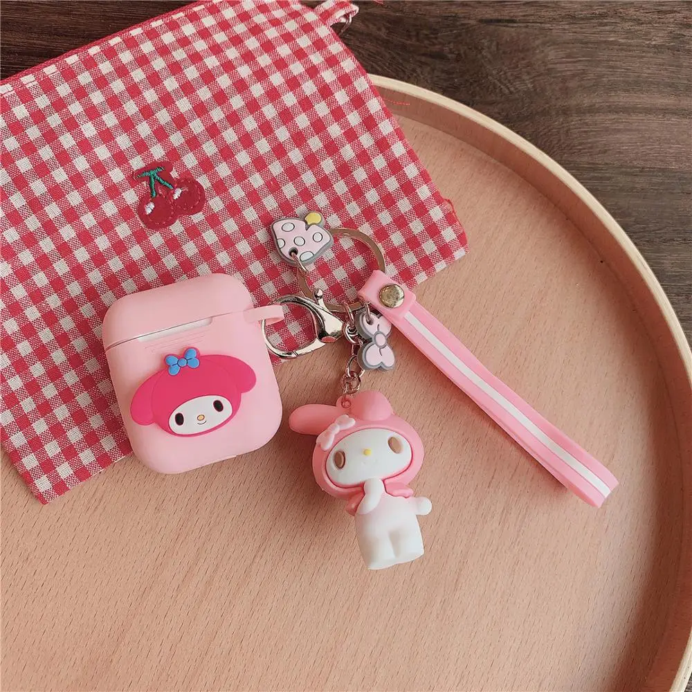 Милый мультфильм koomi Марка pom-Pom Purin My Melody ударопрочный корпусы гарнитурные для Apple Airpods 1/2 силиконовый защитный чехол для наушников