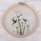 Набор ручной вышивки сделай сам с растениями и цветами, Набор для вышивки лентами для начинающих с набором для вышивки, набор для шитья крестиком