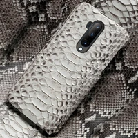 genuine python leather phone case for oneplus 10 pro 8 9 pro 9r 10r ace 9rt 9 luxury snakeskin black cover for one plus 7t nord