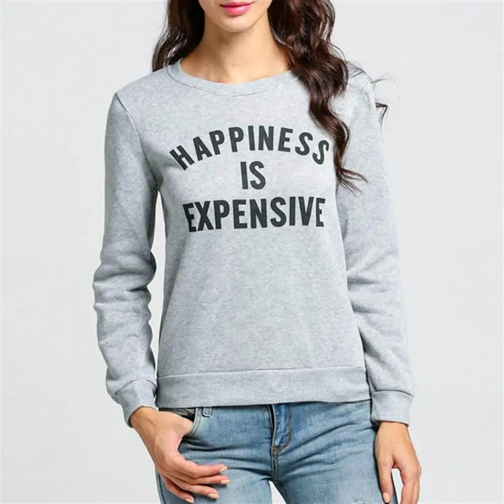 2019 осень с надписью принтом длинными свободными рукавами рукав футболки Для