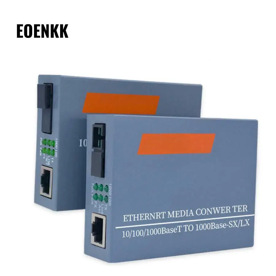 

Ethernet Media Converter 10/100/1000Base Gigabit Single-mode Single Fiber Transceiver 3kmphotolectric Transducer