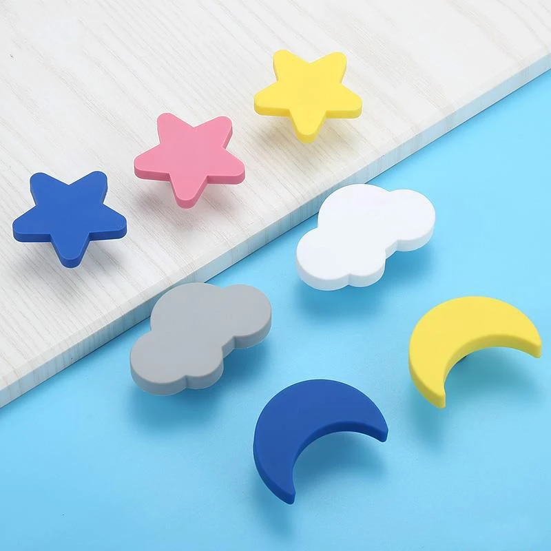 

10Pcs Children handles Cartoon Rubber Door Handles Cute Children Room Kitchen Cabinet Knobs Furniture Handle Drawer Pulls
