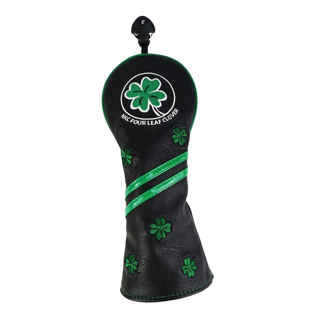 

Golf Wood Cover PU Leather Anti-slip Woods Headcover Interchangeable No.Tag