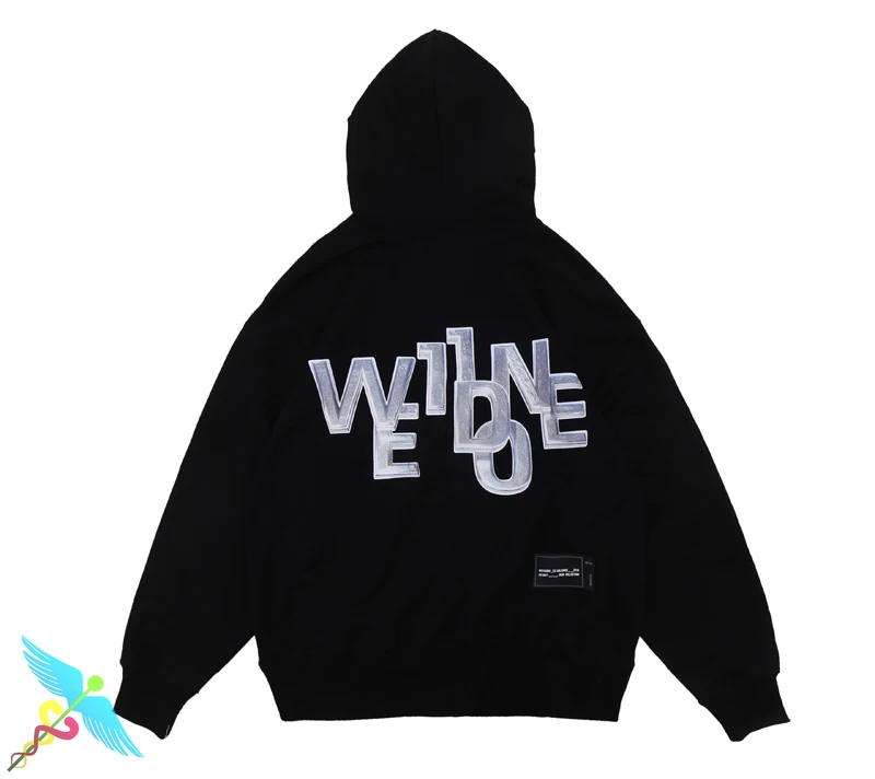 

WELLDONE Oversized Hooded Hoodies Men Women Fashion Trend Letter Logo Printed Casual High Quality Full O-Neck Sweatshirts