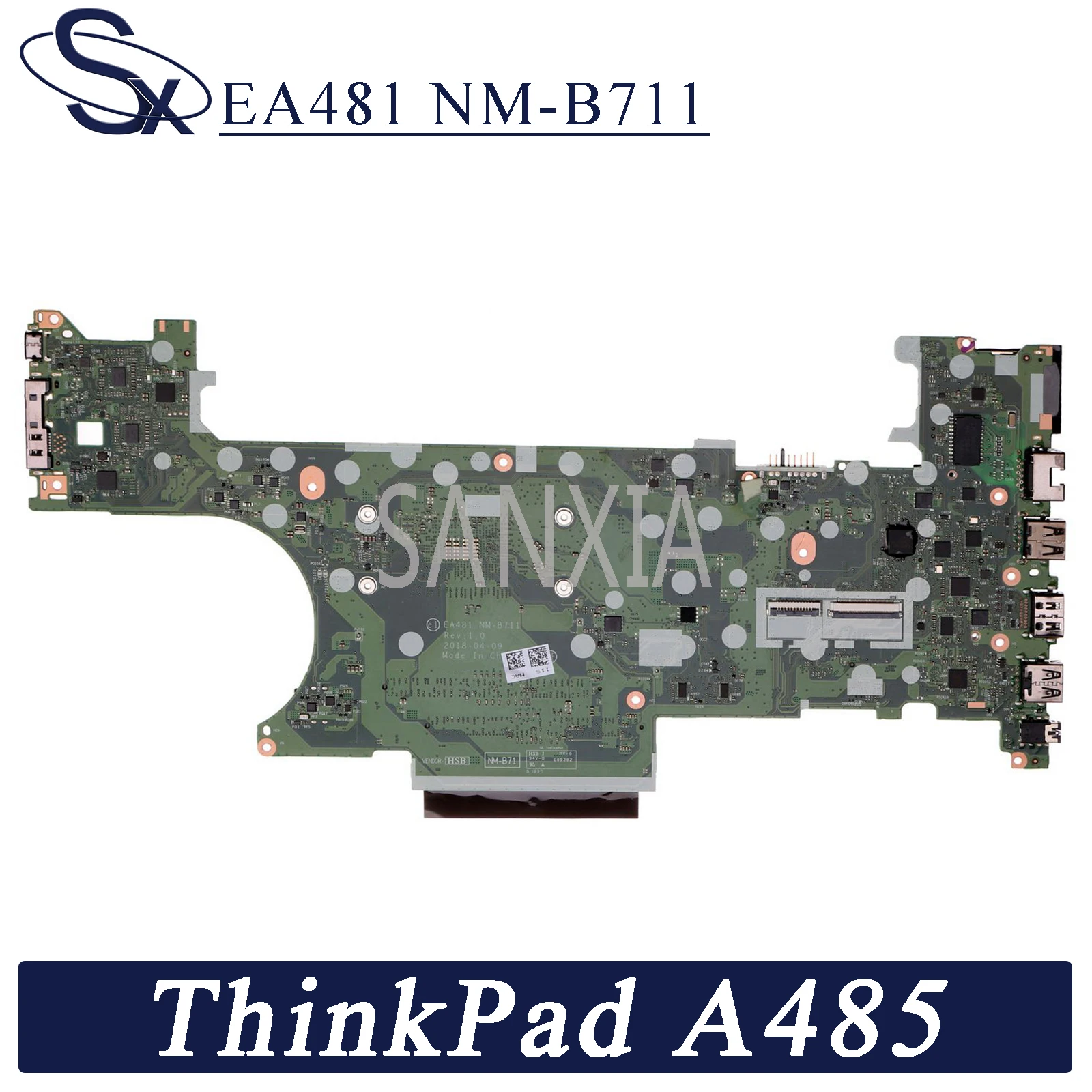Bestellen KEFU EA481 NM-B711 Laptop Motherboard Für Lenovo ThinkPad A485 T485 Original Mainboard Ryzen 7 2700U (R7-2700U)