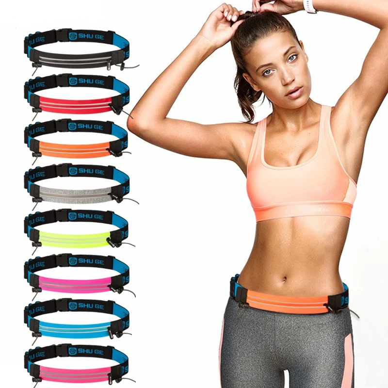 

Waist Bags Woman Man Gym Training Running Sports Portable Gym Bag Hold Water Cycling Phone Bag Waterproof Running Belt