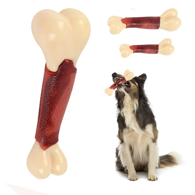 

Игрушка для собак в форме кости, игрушка для домашних питомцев, почти неразрушаемая Жевательная продукция для прорезывания зубов, игрушки д...