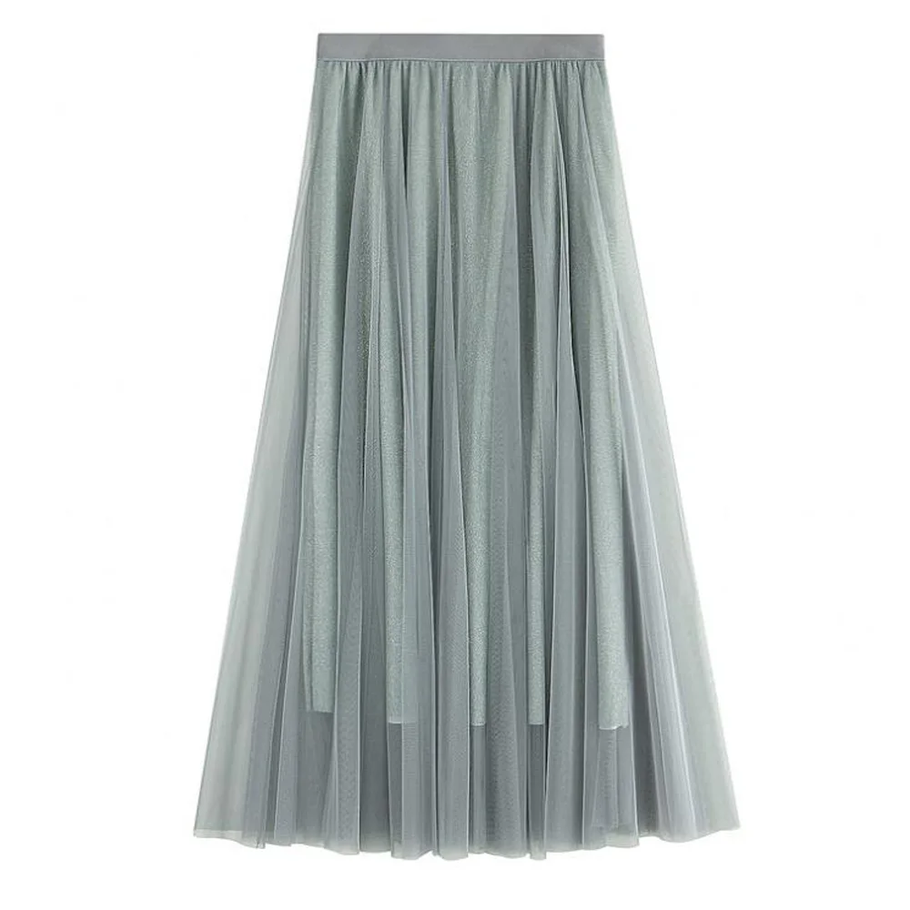 Женская бархатная юбка винтажная Сексуальная Тюлевая длиной до щиколотки