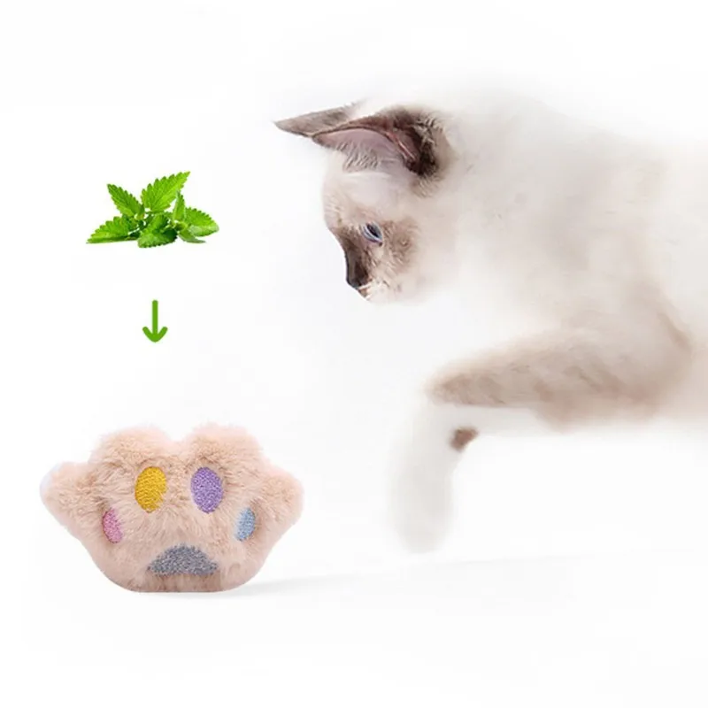 

Teeth Grinding Catnip Toys Funny Interactive Plush Cat Toy Super Soft Fabric More Bitter Toy Claws Thumb Bite Cat Mint