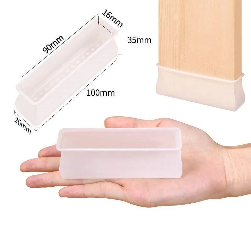 Силиконовые чехлы для ножек стула Нескользящие Чехлы мебельных прямоугольные