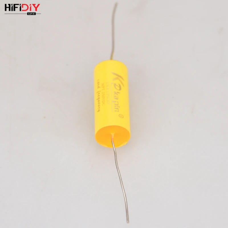 Конденсатор HIFIDIY живой желтый неполярный с делителем частоты питание звука 1 0 5 8 2