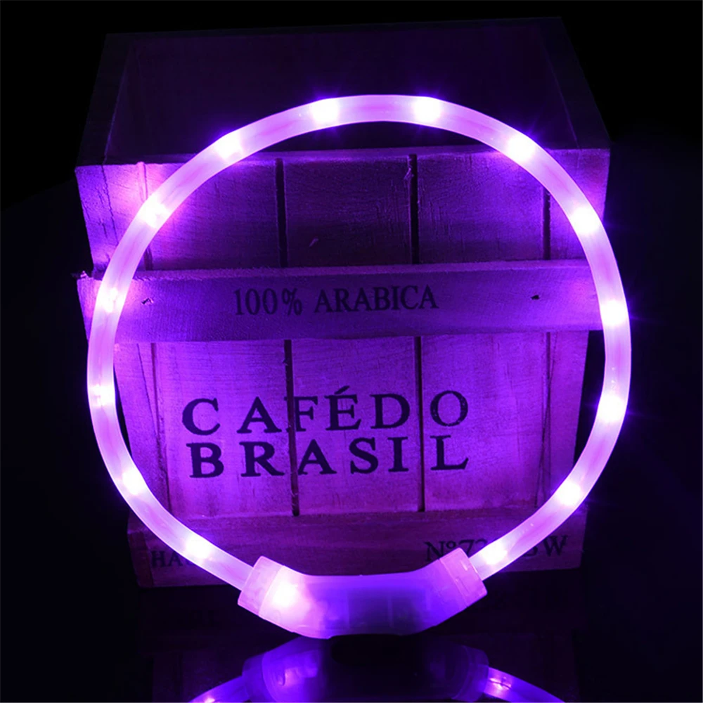 Ремешок на шею для домашних животных со светодиодный подсветкой 41 см | Дом и сад