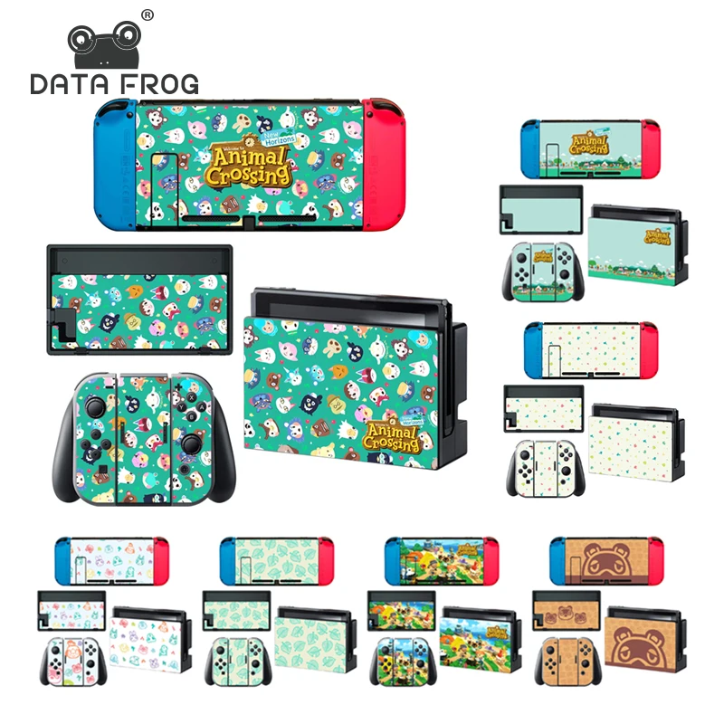 DATA FROG Animal Crossing Full Wrap Protective Stickers For Nintendo Switch Decal Protector Cover Skin NS Console | Электроника